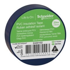 Schneider Electric 2420102 İzole Bant Mavi 19X20Metre 8'li Paket