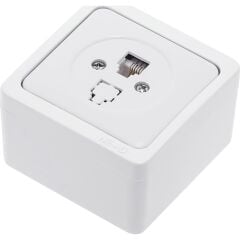 Ne-Ad 95-11-1 Sıva Üstü Nümeris Telefon Prizi Tekli RJ11