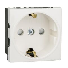 Schneider Electric ETK21045E 45X45 Beyaz Çocuk Korumalı Topraklı Priz