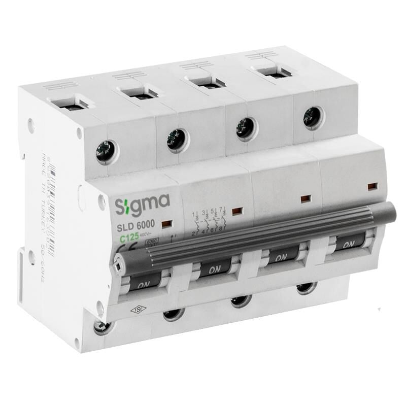 Sigma 6SL400C 4X100A 6kA C Serisi Otomatik Sigorta