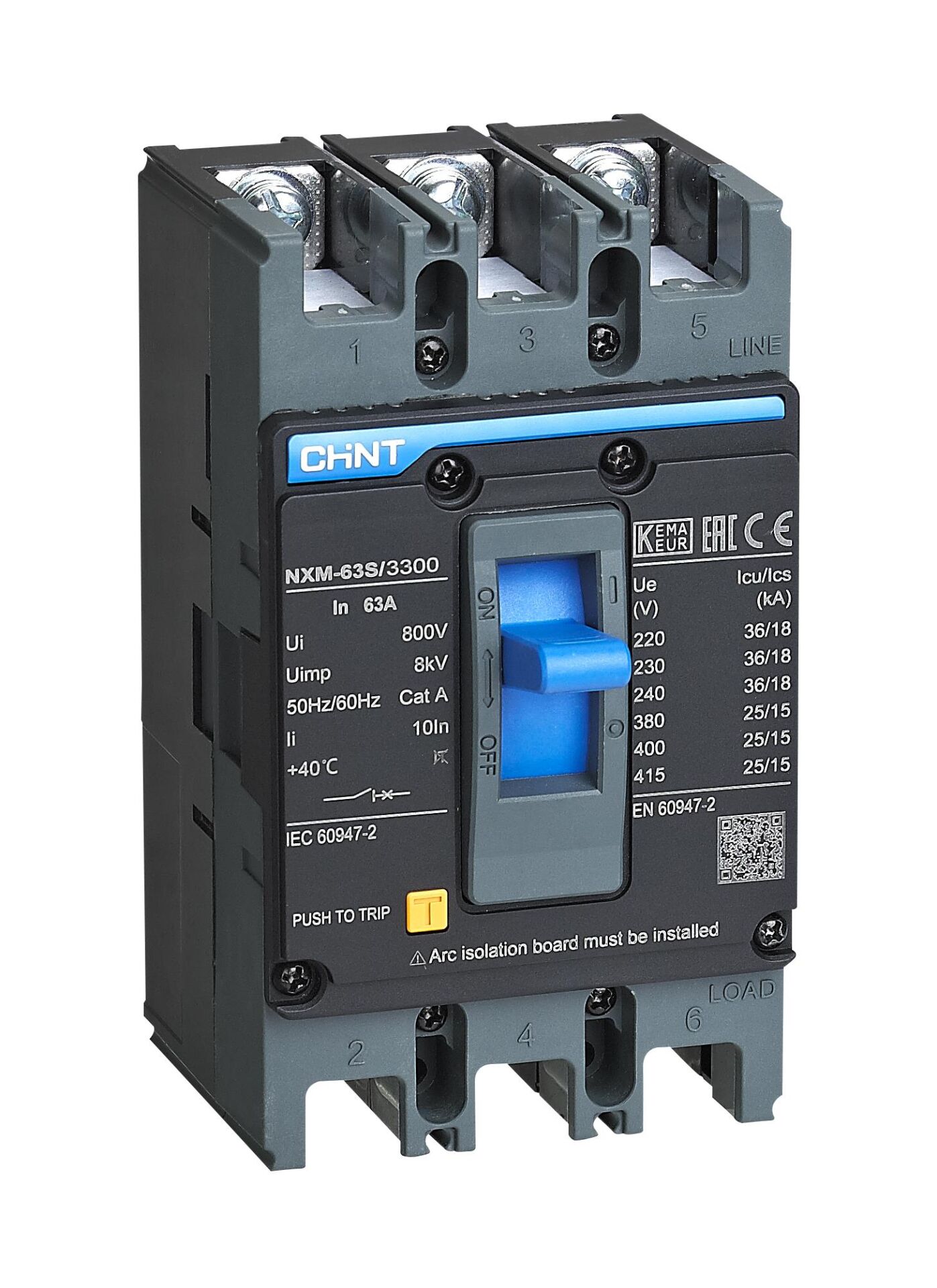 Chint 844358 NXM-400H/3300 3X400A 50kA Termik Manyetik Şalter