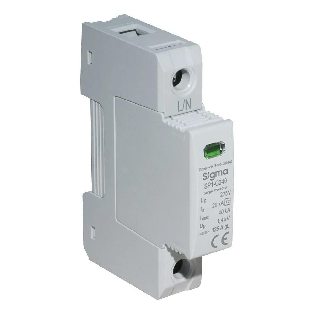 Sigma SP1-C040 Tip 2 C Sınıfı 1 Kutup 40kA Parafudr