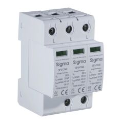 Sigma SP3-C040 Tip 2 C Sınıfı 3 Kutuplu 40kA Parafudr