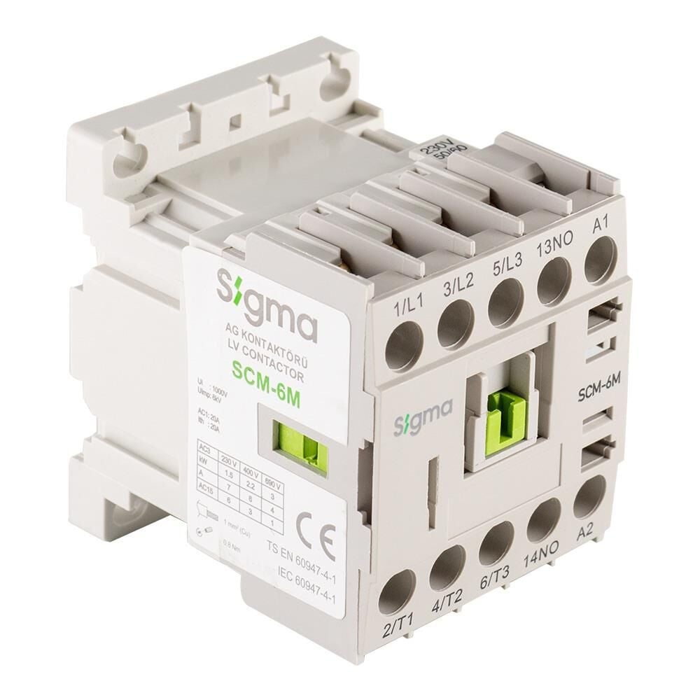 Sigma SCM0910230 SCM-9M 4kW 9A 1NO Kontaktör 230V