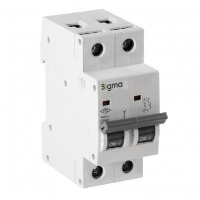 Sigma 6SM220C 2X20A 6kA C Serisi Otomatik Sigorta