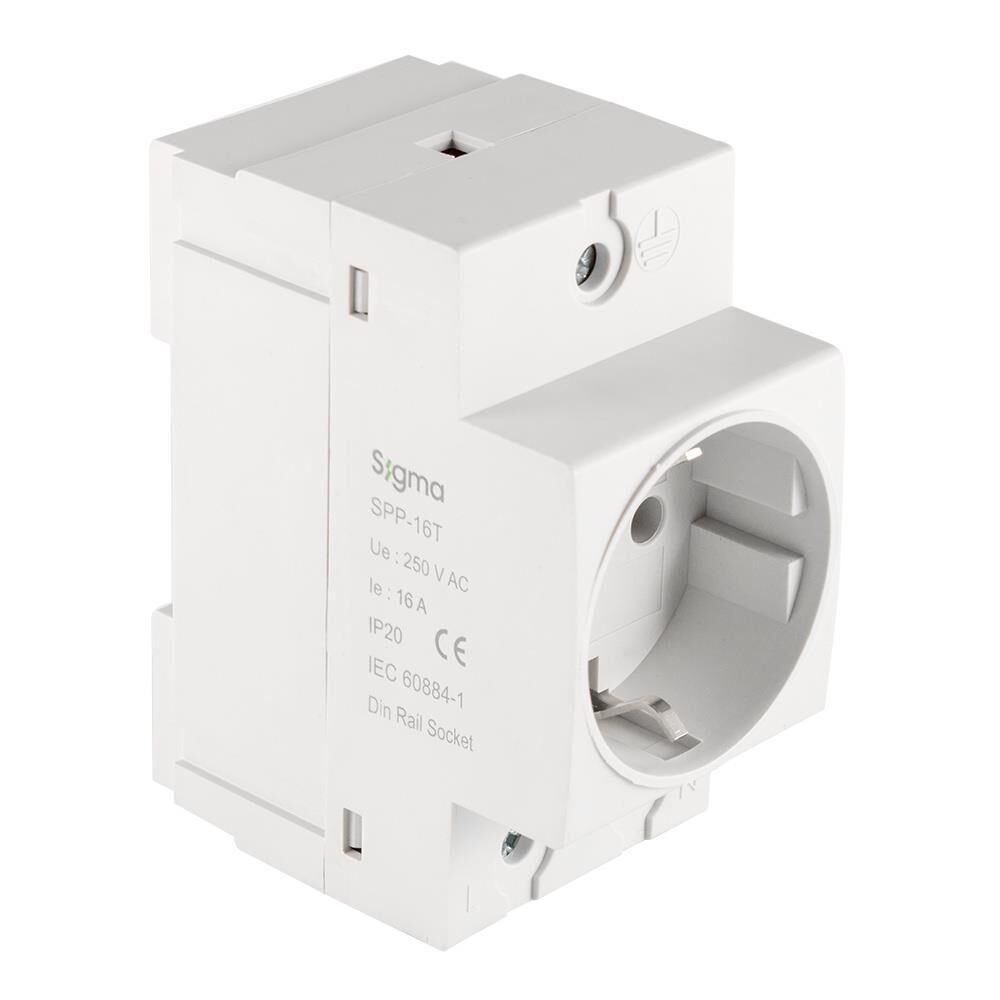 Sigma SPP-16T SPP-16T 16A Ray Tipi Topraklı Pano Prizi 230V