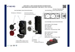 Ne-Ad 4008 1Ad. 3X25A+1Ad.1x16A İkili Kauçuk Grup Priz