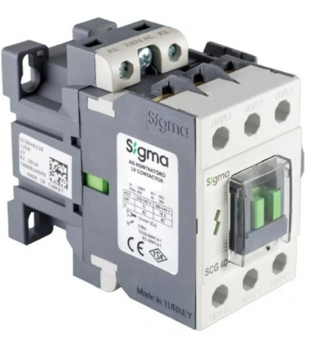 Sigma SCG050230 50A 22kW Kontaktör 230V