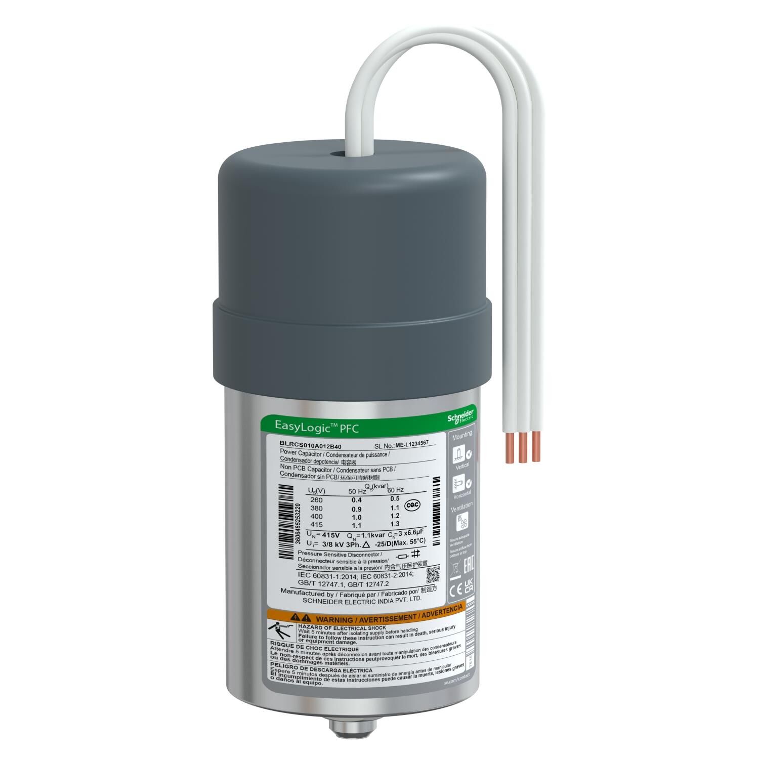 Schneider Electric BLRCS010A012B40 1Kvar Kondansatör 400V