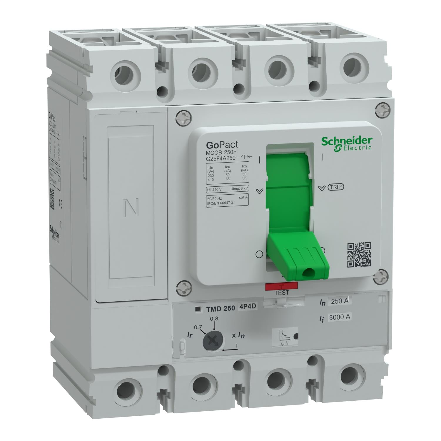 Schneider Electric G25F4A250 4x250A 36kA Termik Manyetik Şalter