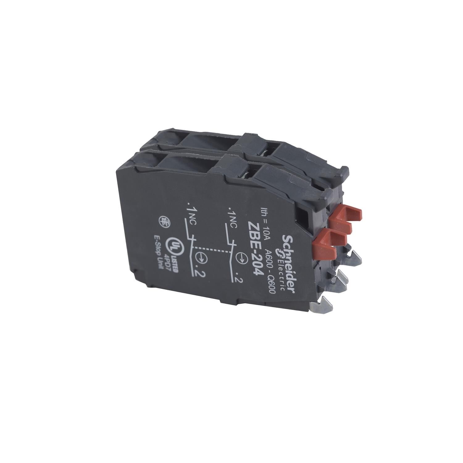 Schneider Electric ZBE204 2NC Kontak Gümüş Alaşım XB4/XB5 Buton İçin