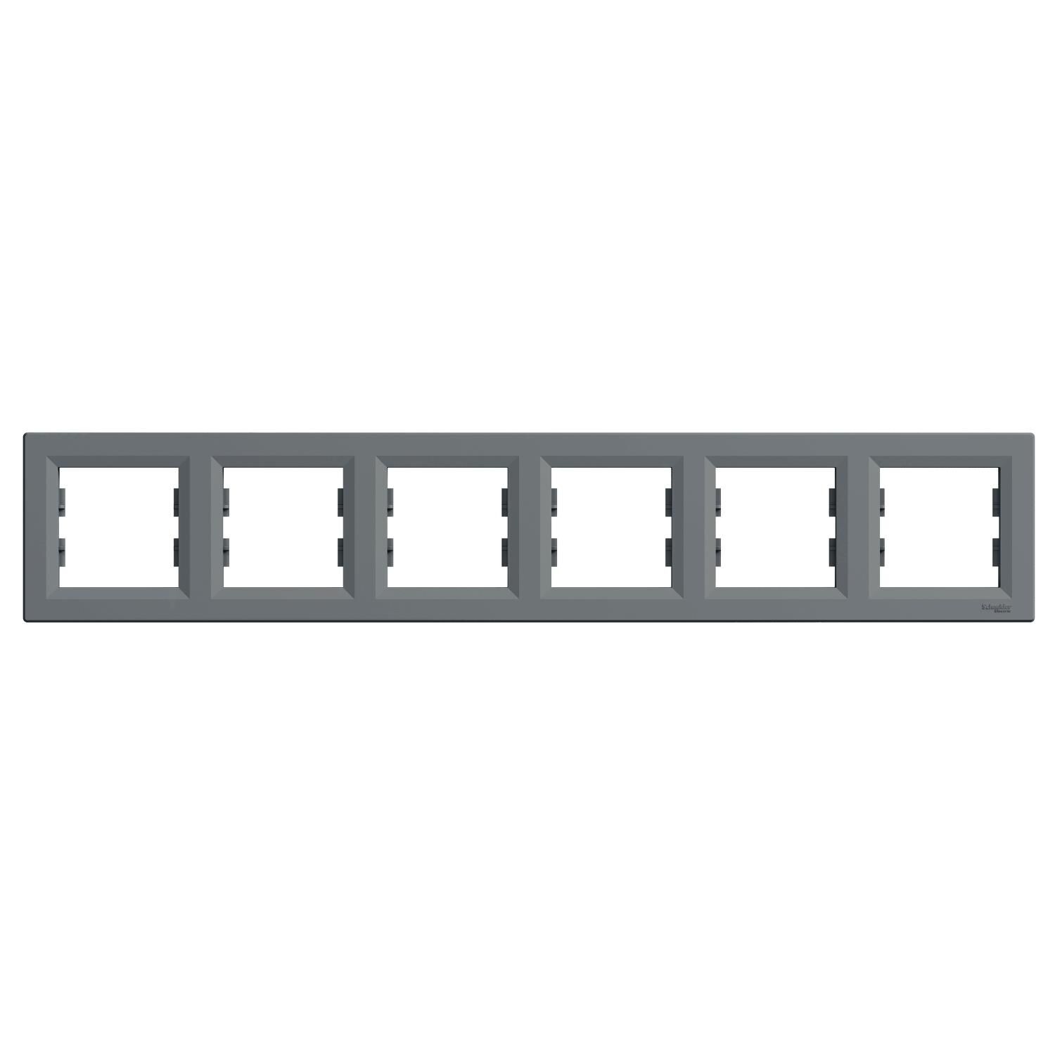 Schneider Electric EPH5800662 Asfora Plus Altılı Çerçeve Yatay