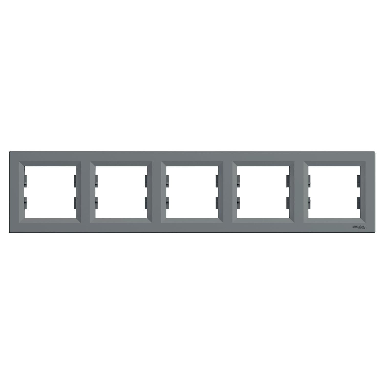 Schneider Electric EPH5800562 Asfora Plus Çelik Beşli Çerçeve Yatay