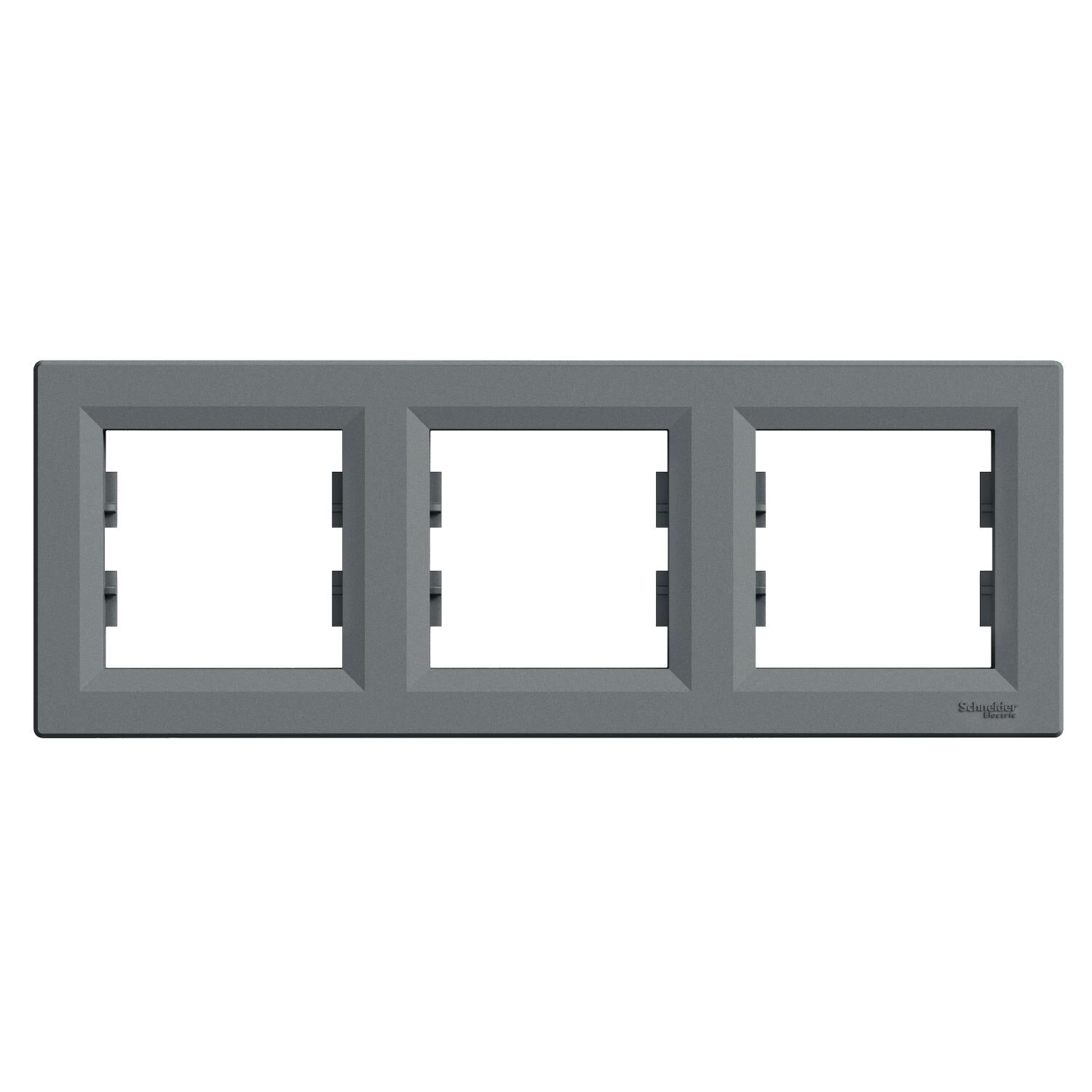 Schneider Electric EPH5800362 Asfora Plus Çelik Üçlü Çerçeve Yatay