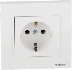 Netelsan Byobu Beyaz UPS Priz Çerçevesiz