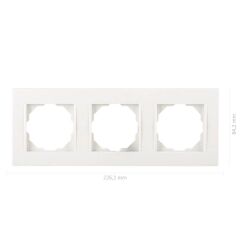 Netelsan Byobu Beyaz Üçlü Çerçeve