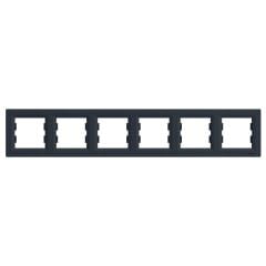 Schneider Electric EPH5800671 Asfora Plus Antrasit Altılı Çerçeve Yatay