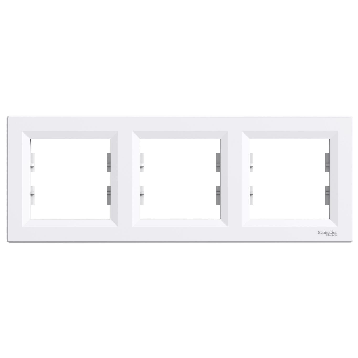 Schneider Electric EPH5800321 Asfora Beyaz Üçlü Çerçeve Yatay