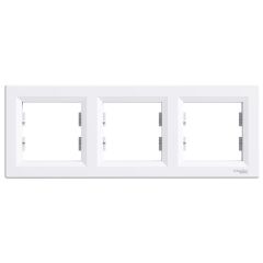 Schneider Electric EPH5800321 Asfora Beyaz Üçlü Çerçeve Yatay