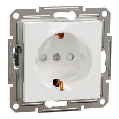 Schneider Electric EPH2970221 Asfora Beyaz Çocuk Korumalı Topraklı Priz Çerçevesiz