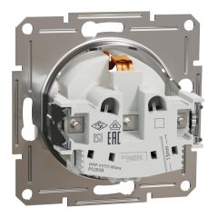 Schneider Electric EPH2970221 Asfora Beyaz Çocuk Korumalı Topraklı Priz Çerçevesiz
