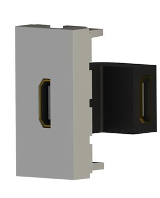 Ne-Ad 2063 45*22,5 mm HDMI Dişi Giriş Çıkışlı L Tipi