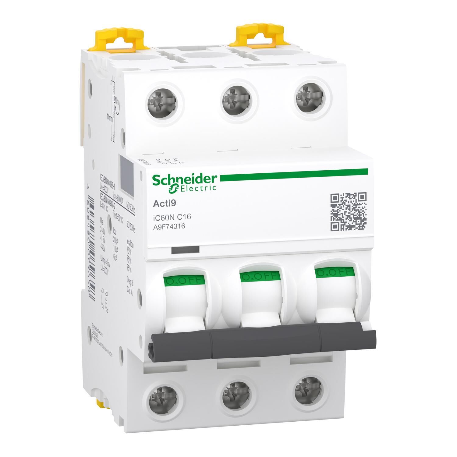 Schneider Electric A9F74332 3X32A 6kA C Serisi Otomatik Sigorta C60N