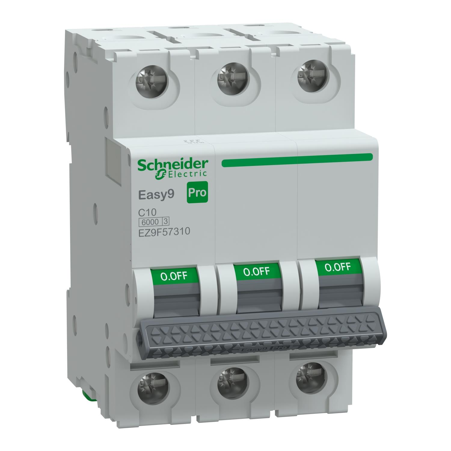Schneider Electric EZ9F57310 3X10A 6kA C Otomatik Sigorta Easy9 Pro