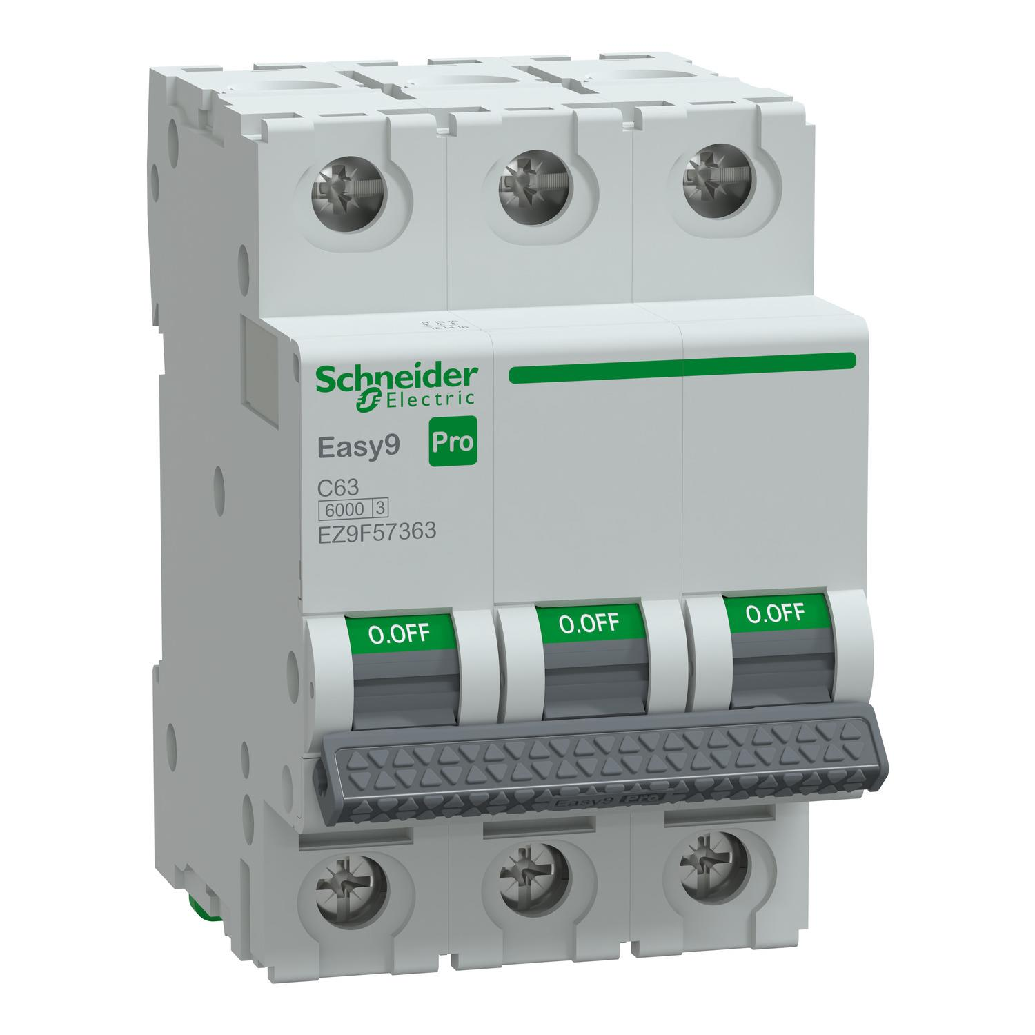 Schneider Electric EZ9F57363 3X63A 6kA C Otomatik Sigorta Easy9 Pro