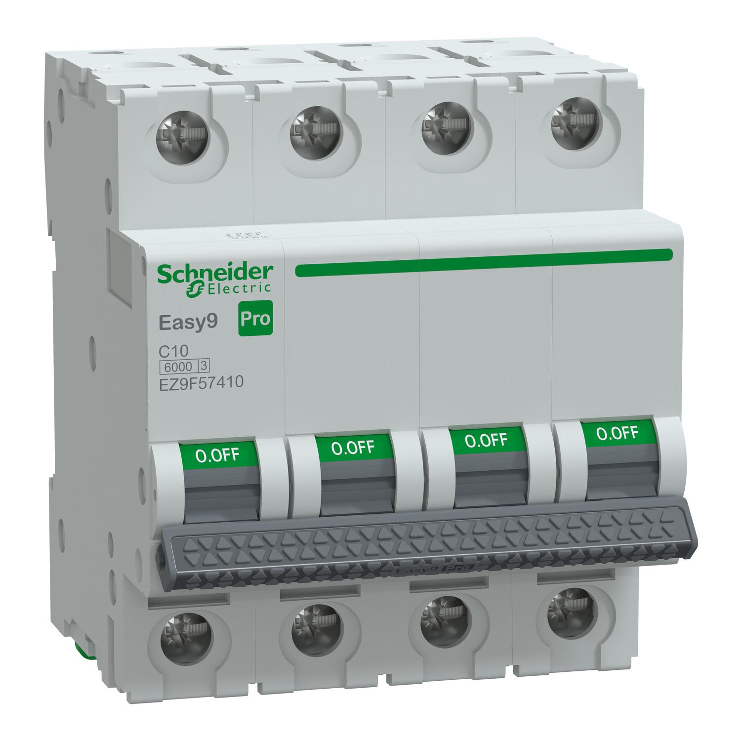 Schneider Electric EZ9F57410 4X10A 6kA C Otomatik Sigorta Easy9 Pro