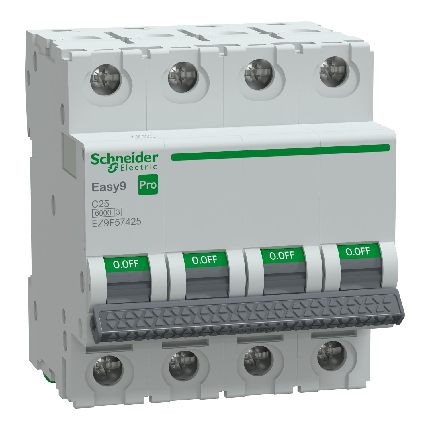 Schneider Electric EZ9F57425 4X25A 6kA C Otomatik Sigorta Easy9 Pro