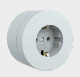 Ovivo xOne Sıvaüstü Topraklı Priz IP54 Gri