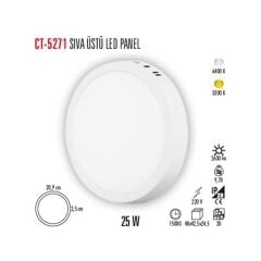 Cata CT-5271G 25W Günışığı Sıva Üstü Panel Led