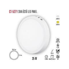 Cata CT-5271G 25W Günışığı Sıva Üstü Panel Led