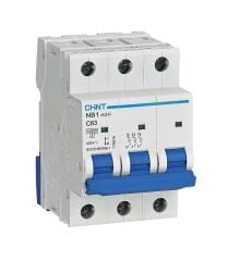 Chint 179877 NB1 3x6A 10kA C Otomatik Sigorta