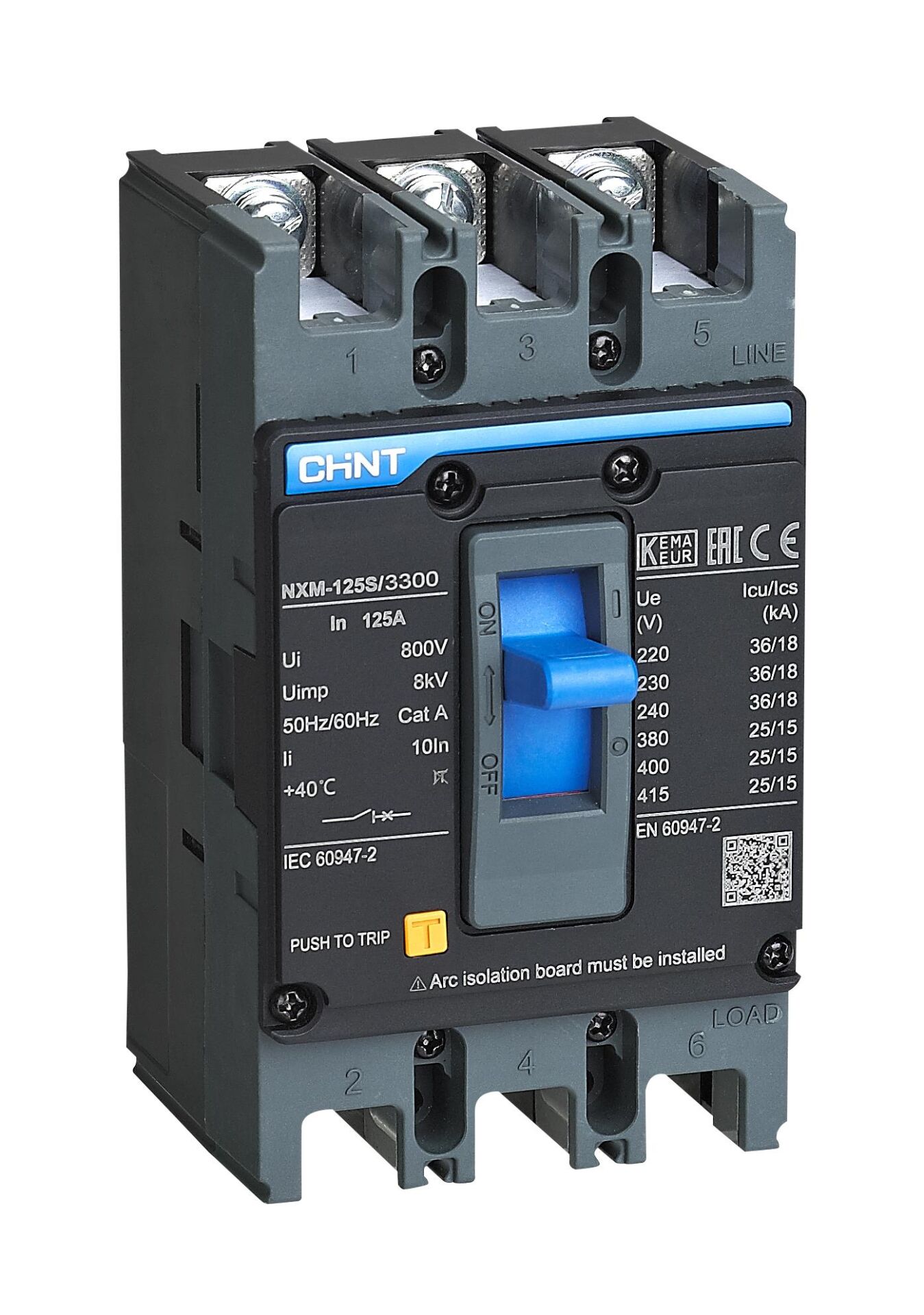 Chint 131363 NXM-125S/3300 3X125A 25KA Termik Manyetik Şalter