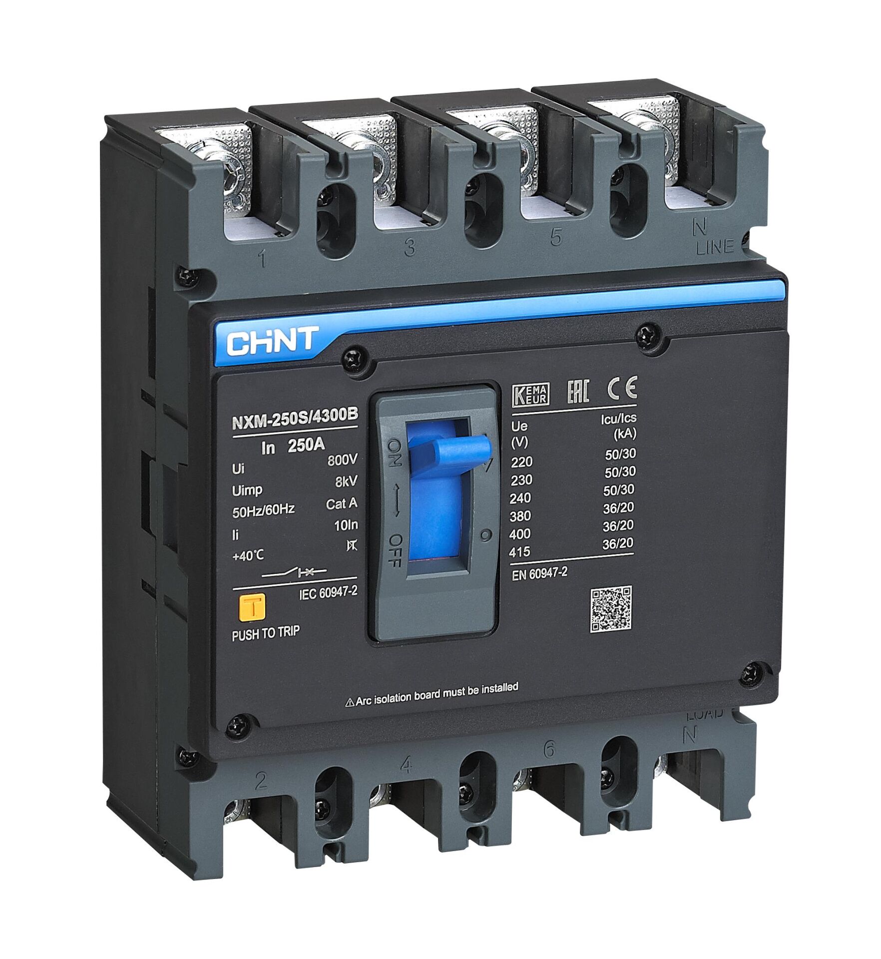 Chint 844341 NXM-250S/4300B 4X200A 36KA Termik Manyetik Şalter