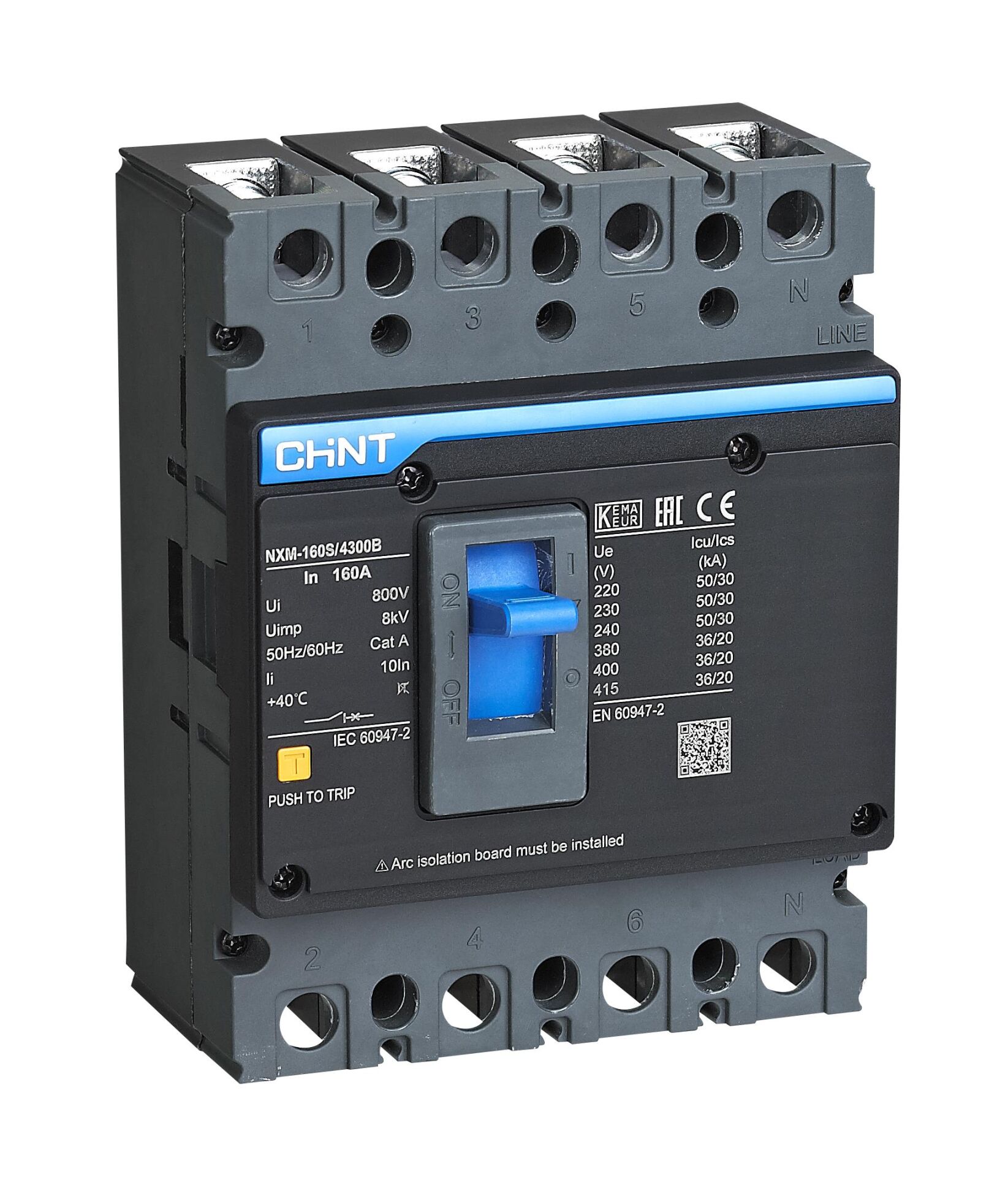 Chint 844328 NXM-160S/4300B 4X160A 36KA Termik Manyetik Şalter